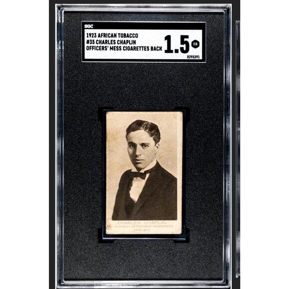 1923 African Tobacco Charles Chaplin SGC 1.5 Highest Grade Charlie Chaplin - Picture 1 of 3